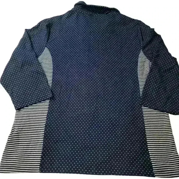 Weekends By Chicos 2 Jacket Womens Large Nautical Athleisure Comfort Travel - Picture 4 of 16